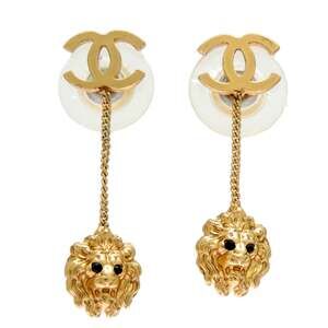 Chanel Cc Logo Earrings Metal #249942C11B